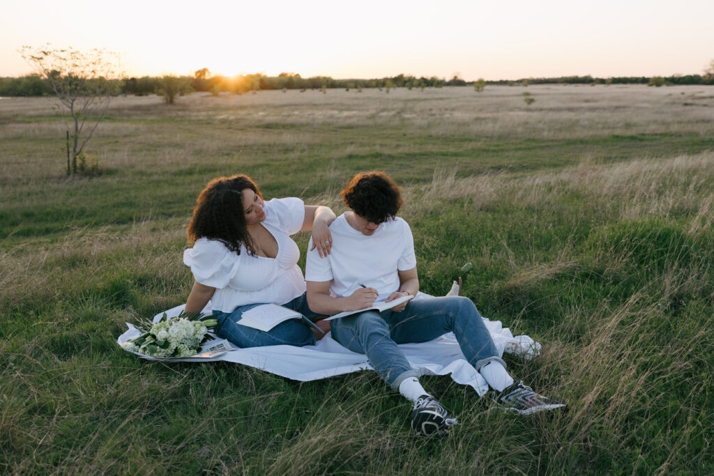 sunset couples photography