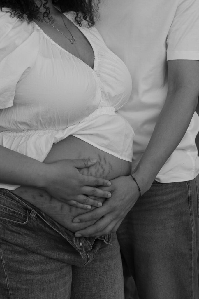 mom to be and bump
