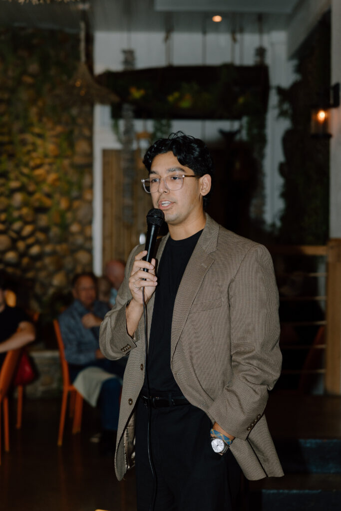 speeches with family and friends