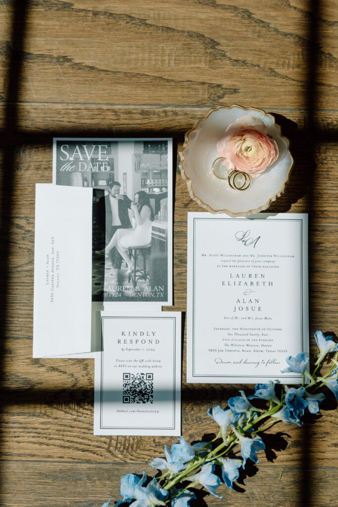 wedding invitations and details