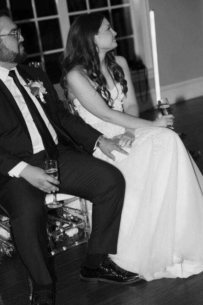 bride and groom black and white photos