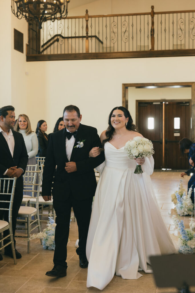 bride and father of the bride enterance