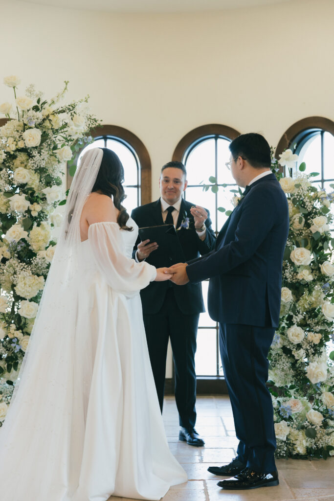 the wedding vows and wedding morning