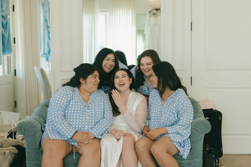 the bridal party morning photos