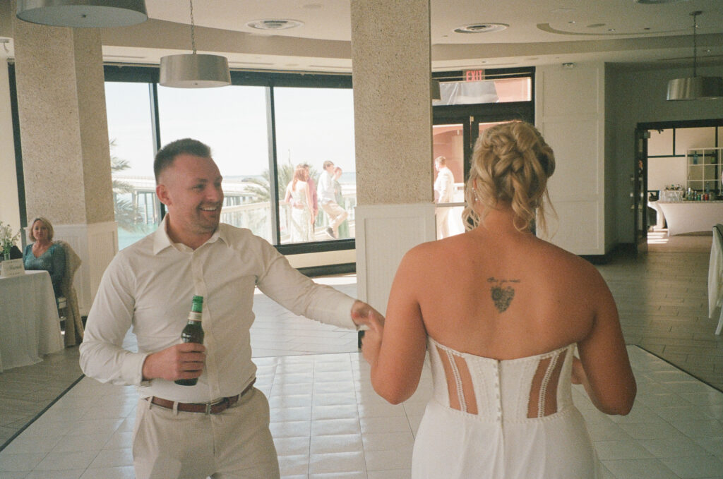 bride and groom at Destin Florida Wedding