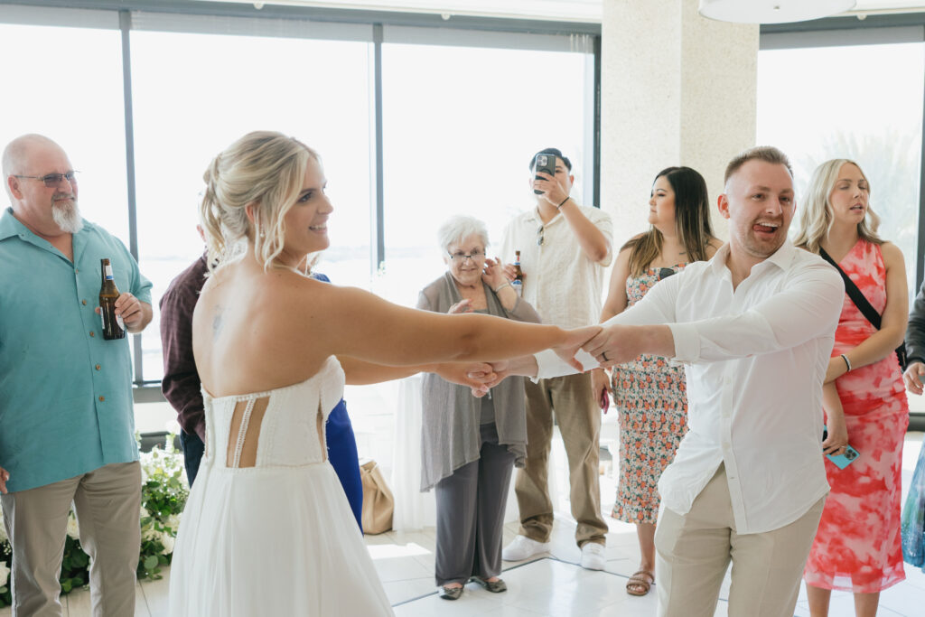 dancing at wedding reception