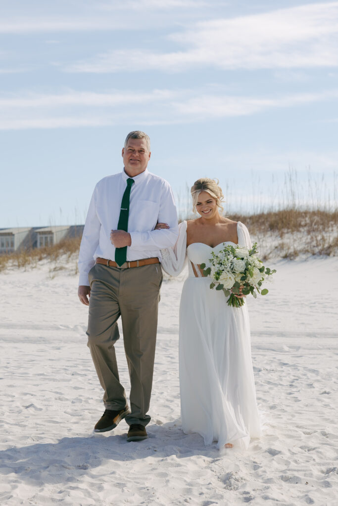 the bridal enterance at Destin Florida Wedding
