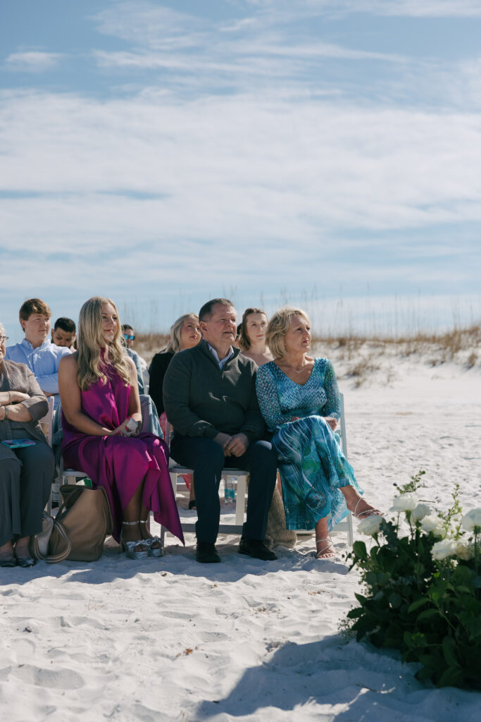 wedding guests at Destin Florida Wedding