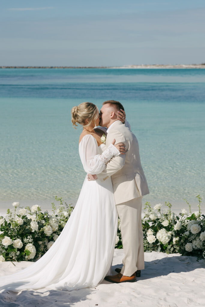 the newly weds at Destin Florida Wedding 
