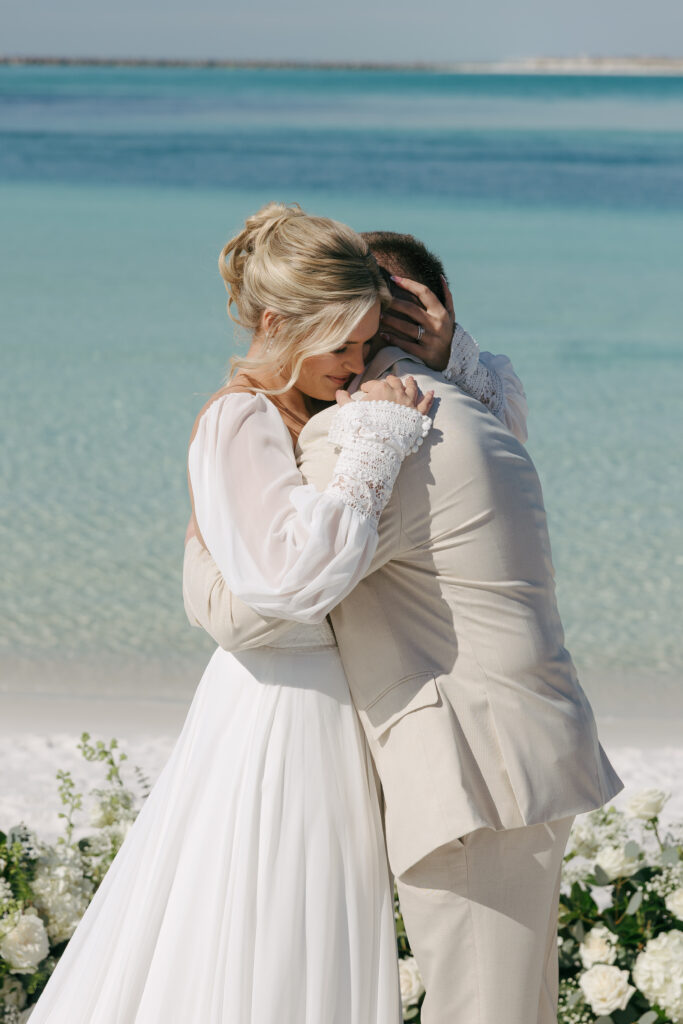 the bride and groom at Destin Florida Wedding