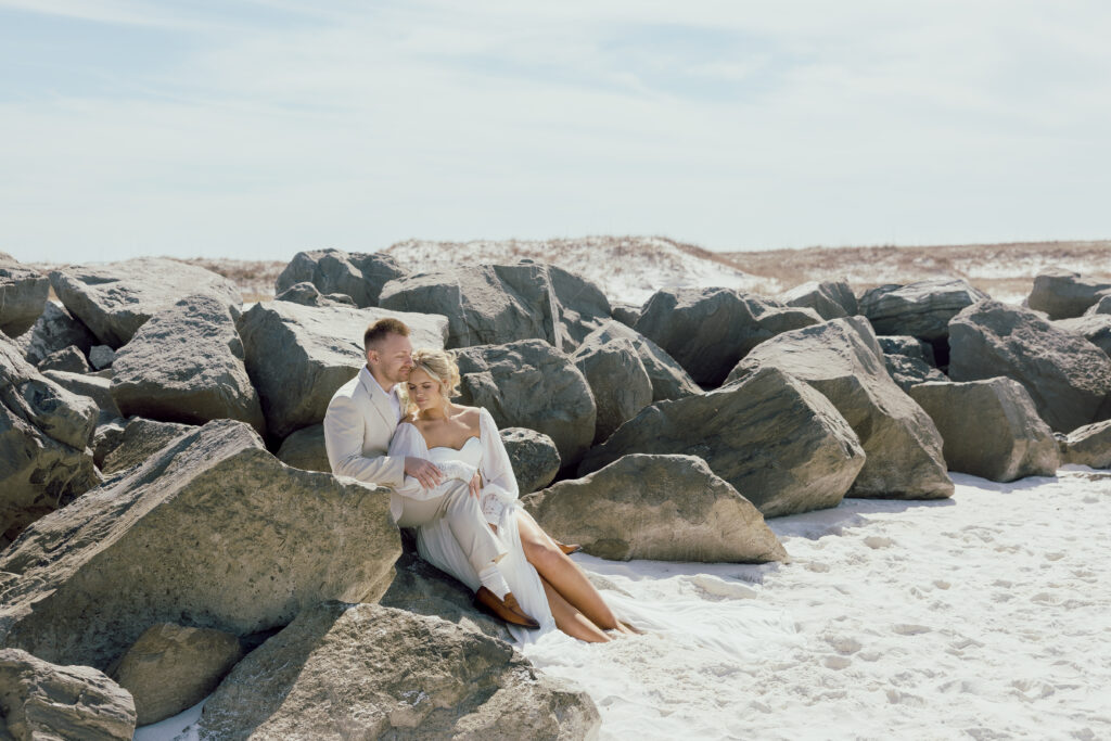 couples beach photography Destin Florida Wedding