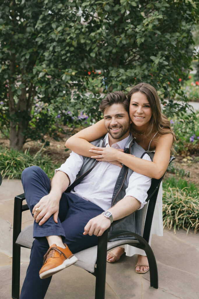 couples portrait photography at Dallas Arboretum and Botanical Gardens