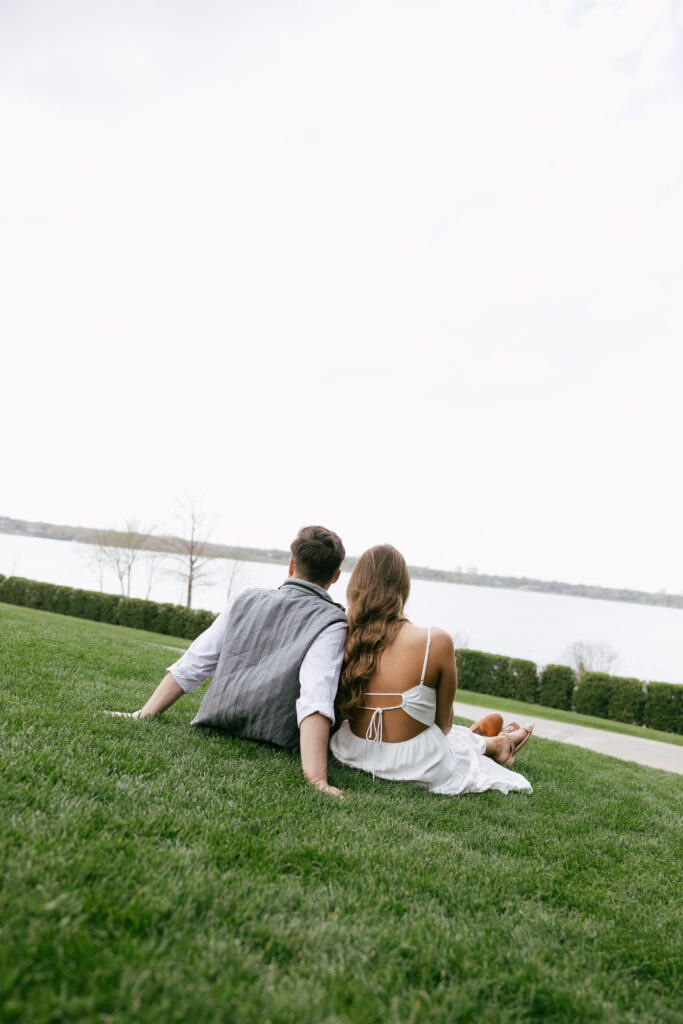 couples photography at Dallas Arboretum and Botanical Gardens