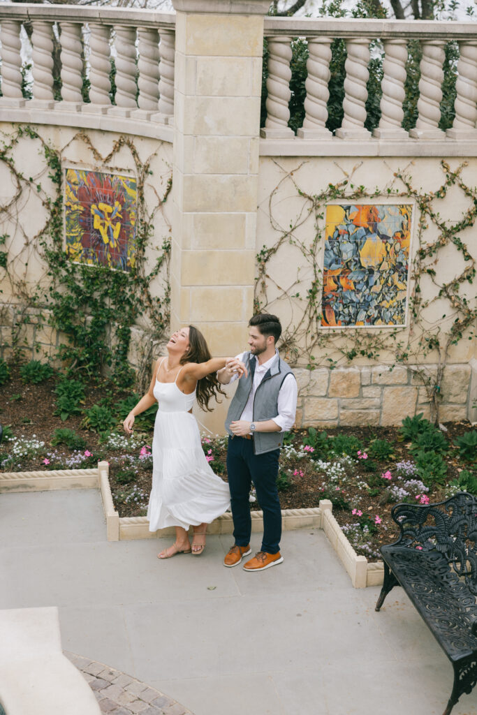 fun and laughter and engagement session