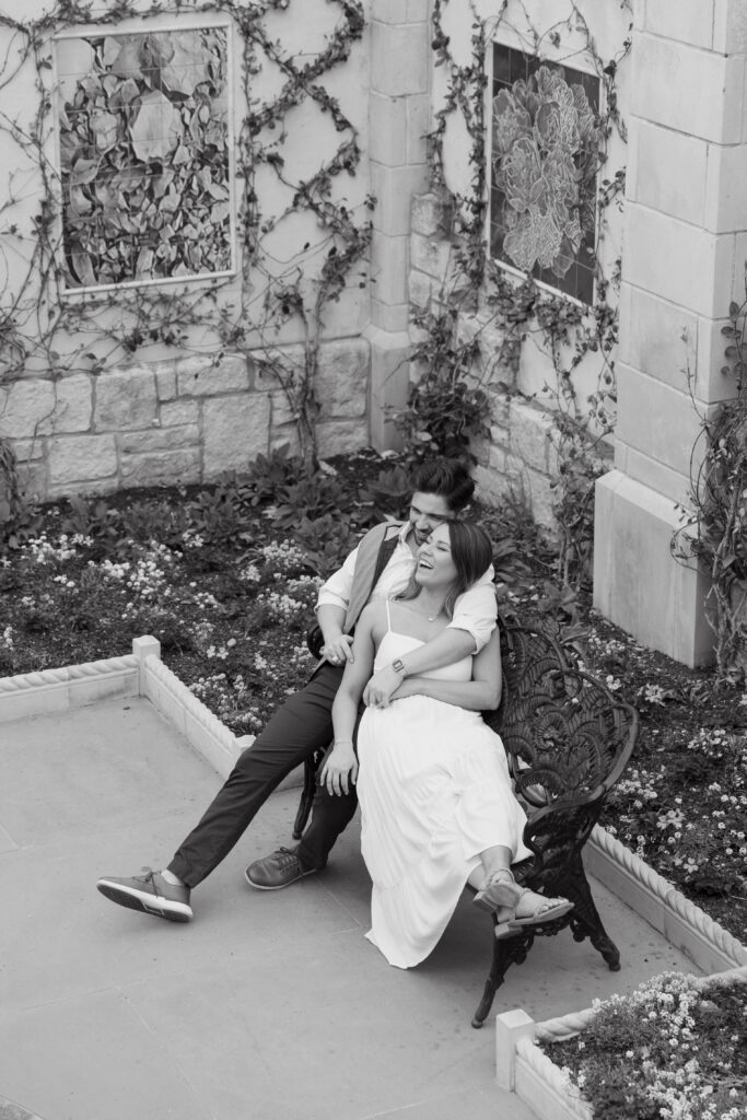 black and white photography from engagement session