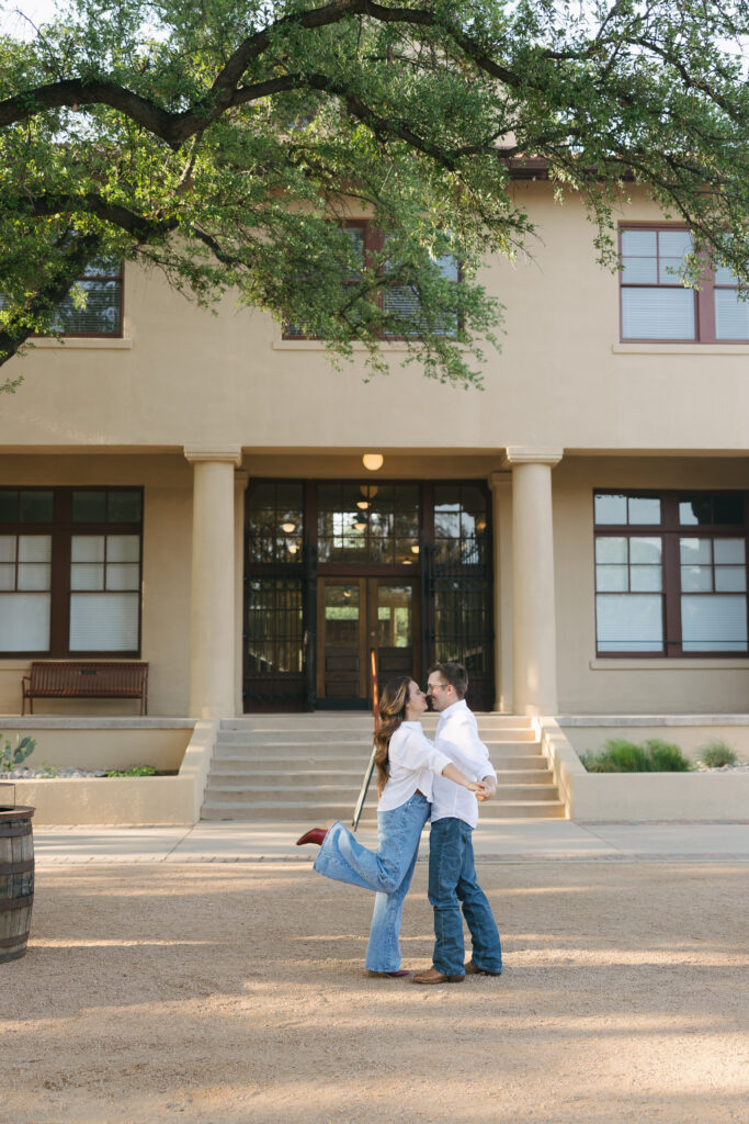 outdoor engagement photoshoot in texas