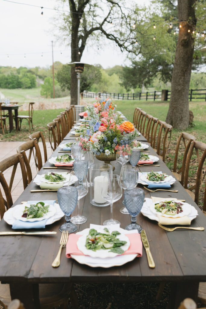 wedding reception meal