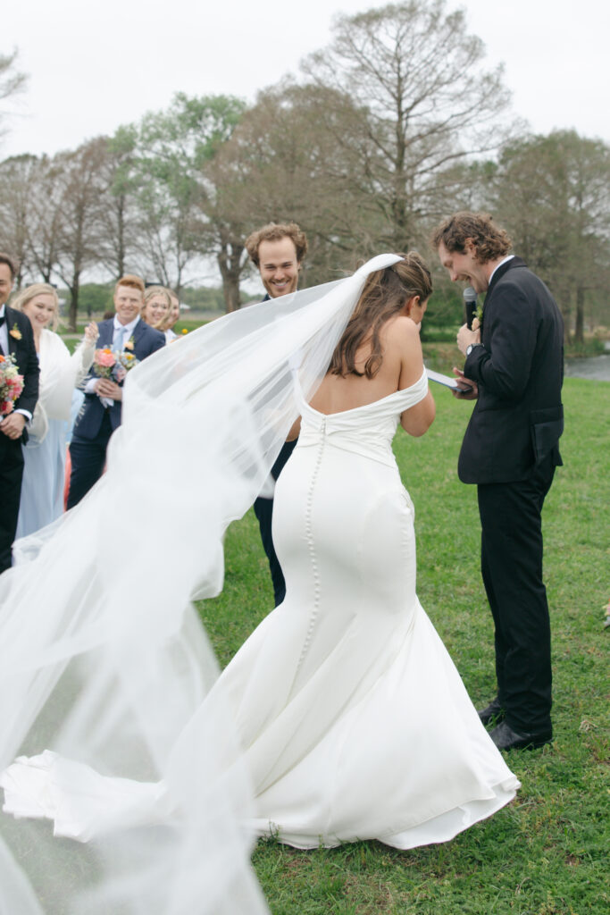 lakeside wedding in spring lakes ranch