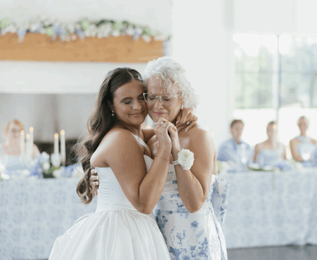 bride dancing with grandma photojournalistic wedding photography