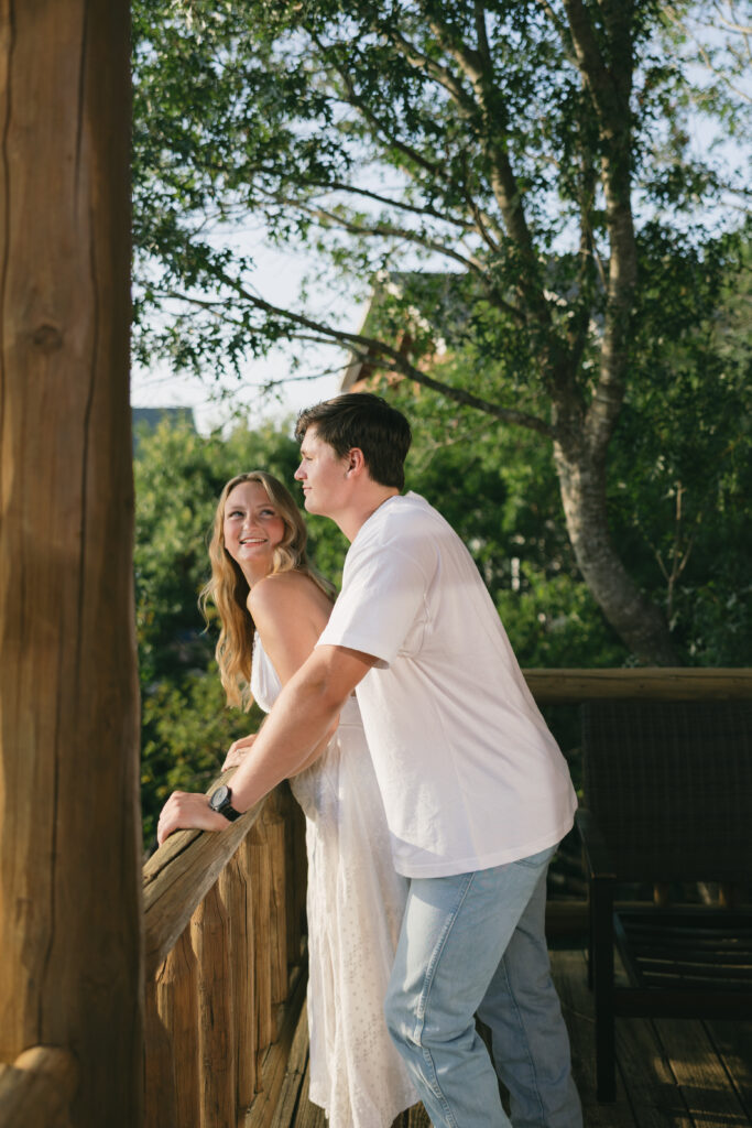 sunset engagement photos