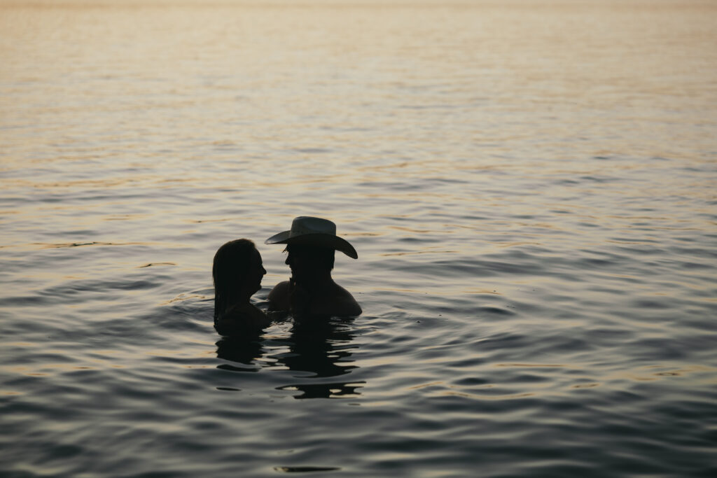 sunset engagement