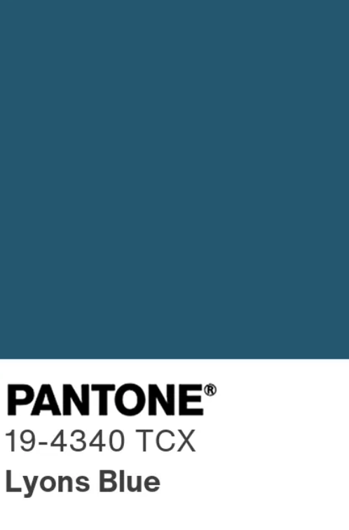 pantone color palette lyons blue