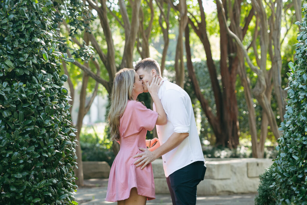 Dallas Arboretum and botanical gardens engagement photos