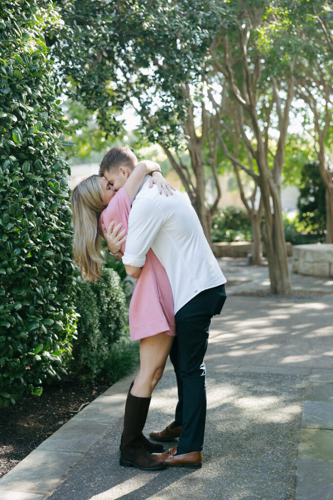proposal at Dallas Arboretum and gardens  
