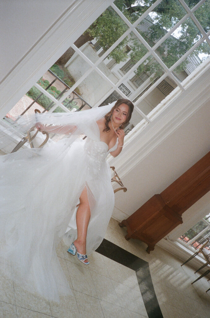 Bridal Photography Session at the Fort Worth Woman's Club