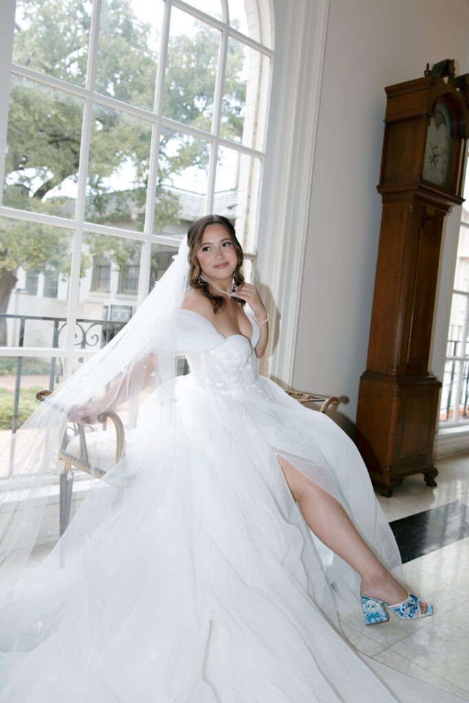 Bridal Photography Session at the Fort Worth Woman's Club