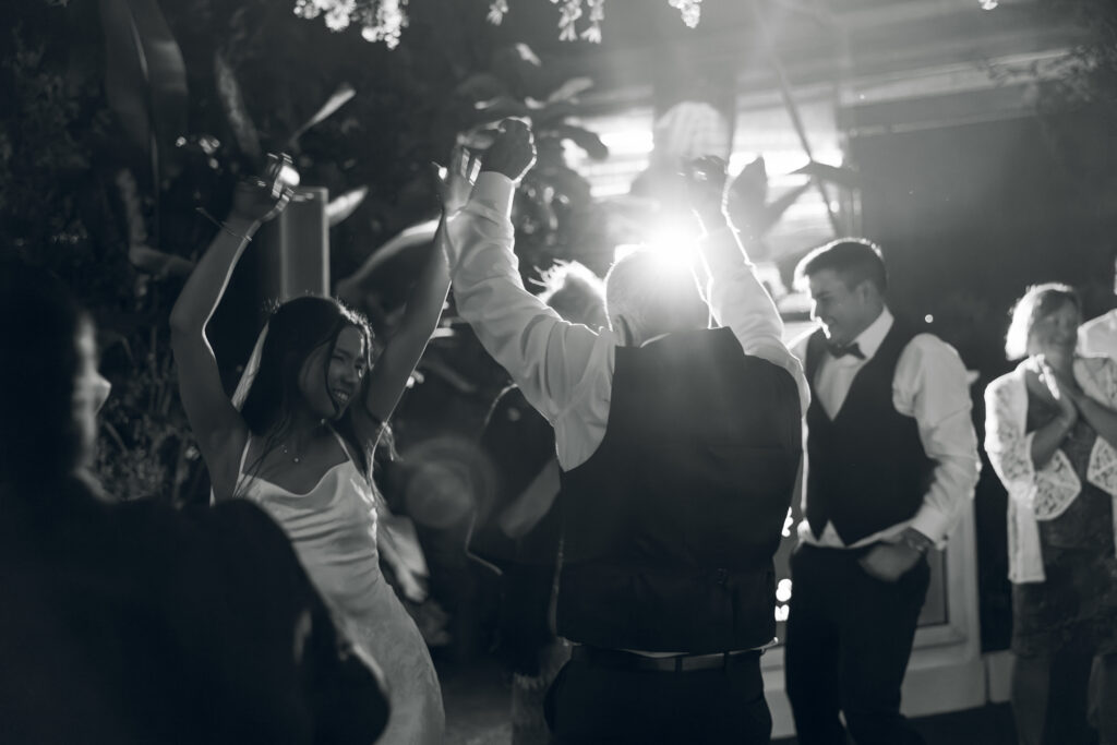 Joyful dancing at an intimate wedding, capturing candid moments inspired by intimate wedding ideas.