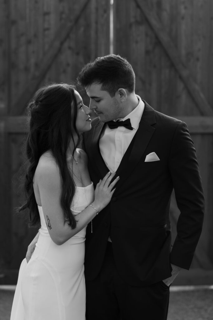 Bride and groom sharing a quiet moment before the ceremony, showcasing intimate wedding ideas.