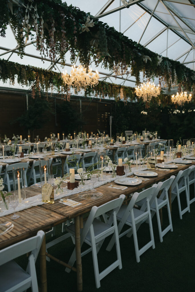 Intimate wedding ideas for wedding reception decor. 